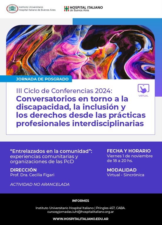 III CICLO DE CONFERENCIAS 2024 - TEMA DISCAPACIDAD