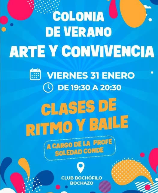 HOY CLASE DE RITMO Y BAILE EN BOCHAZO