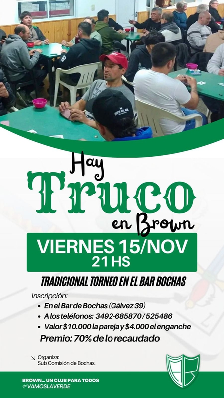 NUEVO TORNEO DE TRUCO EN BROWN