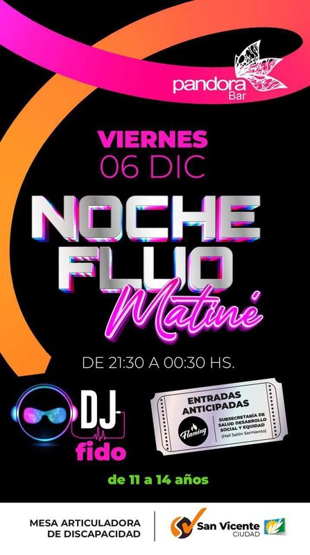 SE VIENE LA 2° EDICIÓN DE MATINÉ "NOCHE FLUOR"FL