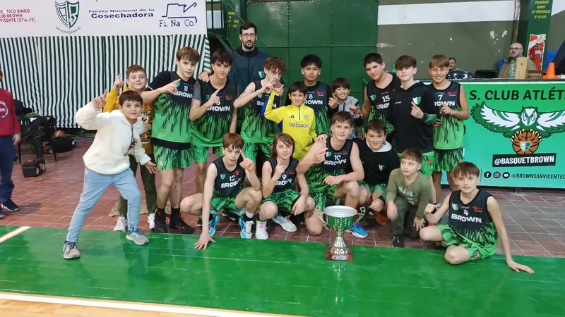 BASQUET: BROWN CAMPEÓN EN U15 DE PLATA.