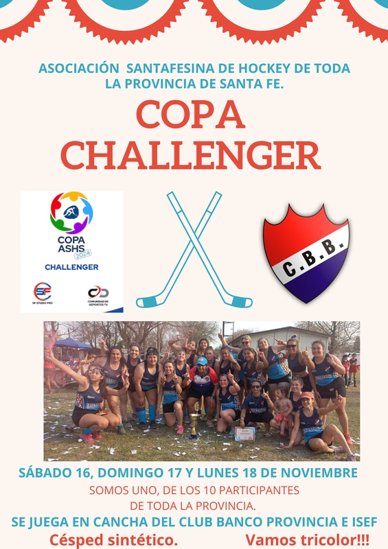 HOCKEY DE BOCHAZO: PRIMERA JUGARÁ LA COPA CHALLEGER.